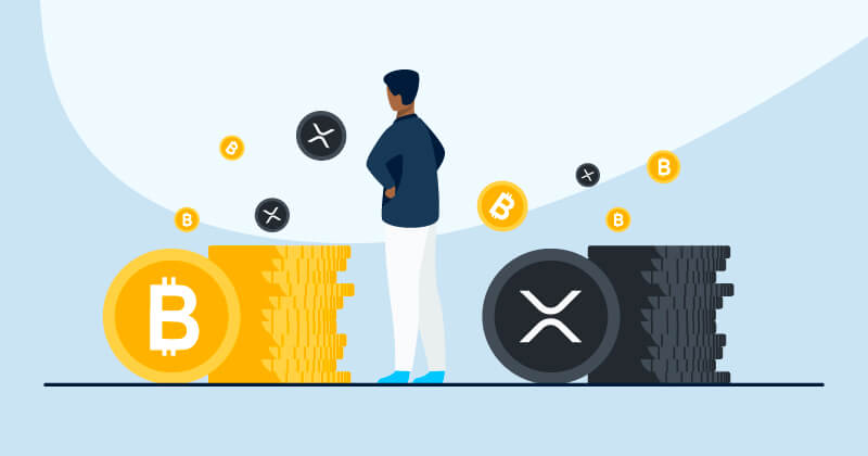 بیت کوین برای سرمایه‌گذاری بهتر است یا ریپل؟