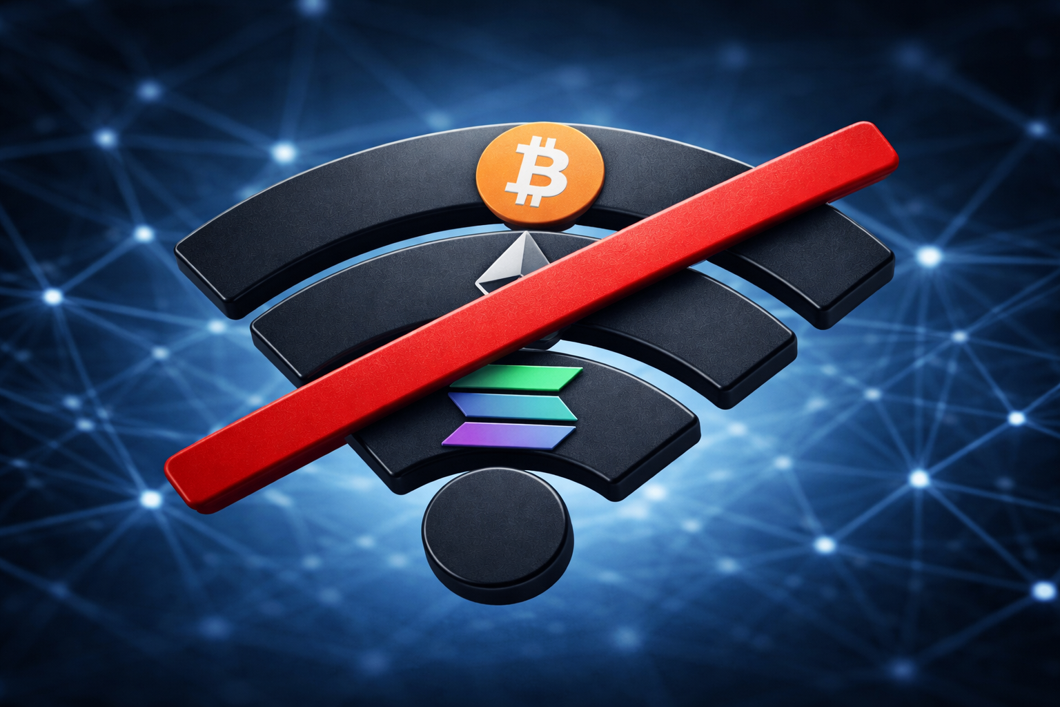 قطعی اینترنت و عدم اتصال کاربران ایرانی به بازار ارز های دیجیتال