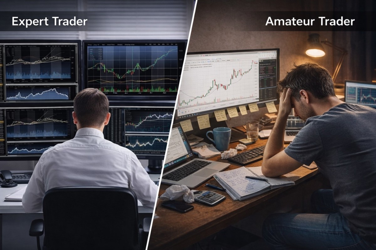 amateur tarader VS expert trader
