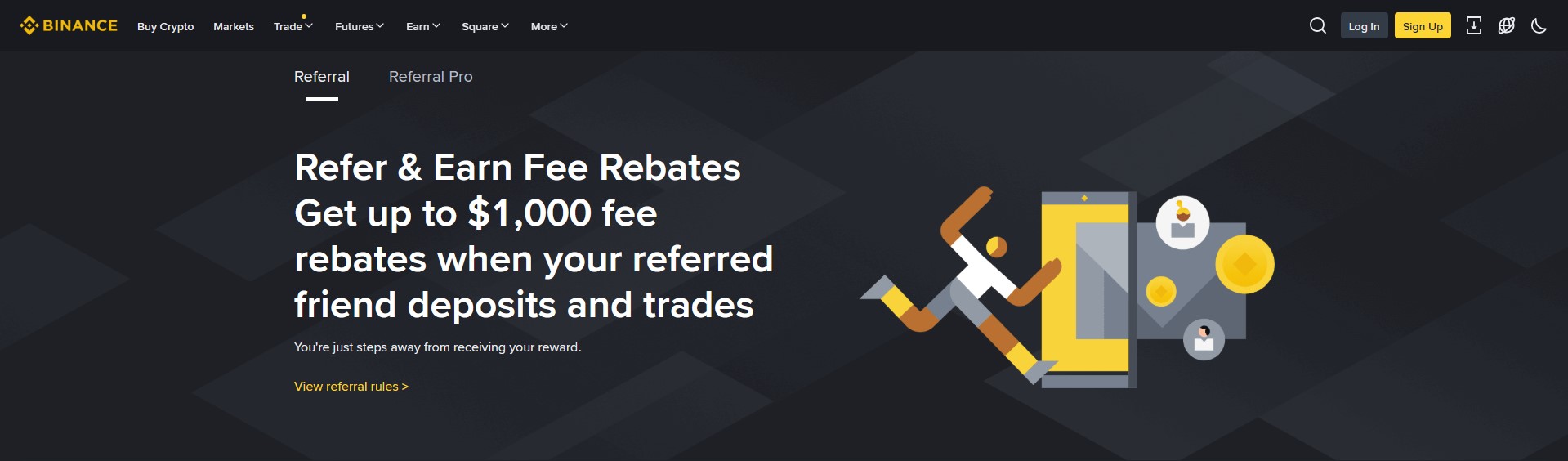 رفرال صرافی Binance